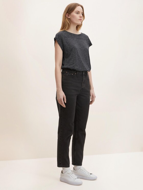 gestreiftes T-Shirt - Frauen - black thin stripes gestreiftes T-Shirt - Frauen - black thin stripes - 3 - TOM TAILOR