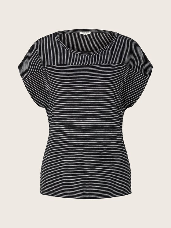 gestreiftes T-Shirt - Frauen - black thin stripes gestreiftes T-Shirt - Frauen - black thin stripes - 7 - TOM TAILOR