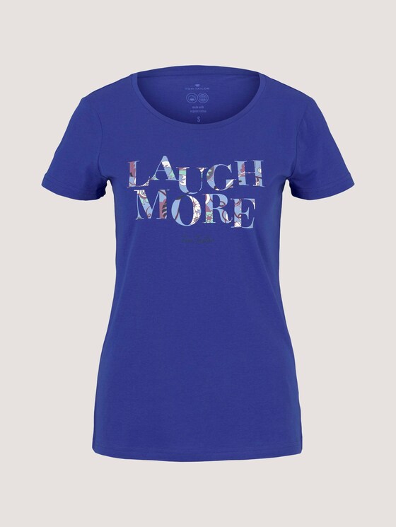 T-Shirt aus Bio-Baumwolle - Frauen - anemone-blue T-Shirt aus Bio-Baumwolle - Frauen - anemone-blue - 7 - TOM TAILOR