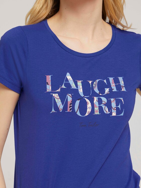 T-Shirt aus Bio-Baumwolle - Frauen - anemone-blue T-Shirt aus Bio-Baumwolle - Frauen - anemone-blue - 9 - TOM TAILOR