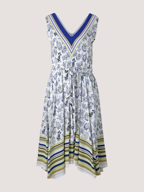 Gemustertes Tuchkleid mit Print - Frauen - offwhite paisley design Gemustertes Tuchkleid mit Print - Frauen - offwhite paisley design - 7 - TOM TAILOR