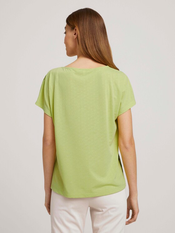Print T-Shirt mit Knoten - Frauen - celery ice Print T-Shirt mit Knoten - Frauen - celery ice - 2 - TOM TAILOR