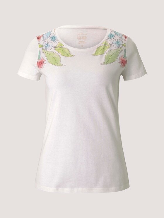 T-Shirt aus Bio-Baumwolle - Frauen - Whisper White T-Shirt aus Bio-Baumwolle - Frauen - Whisper White - 7 - TOM TAILOR