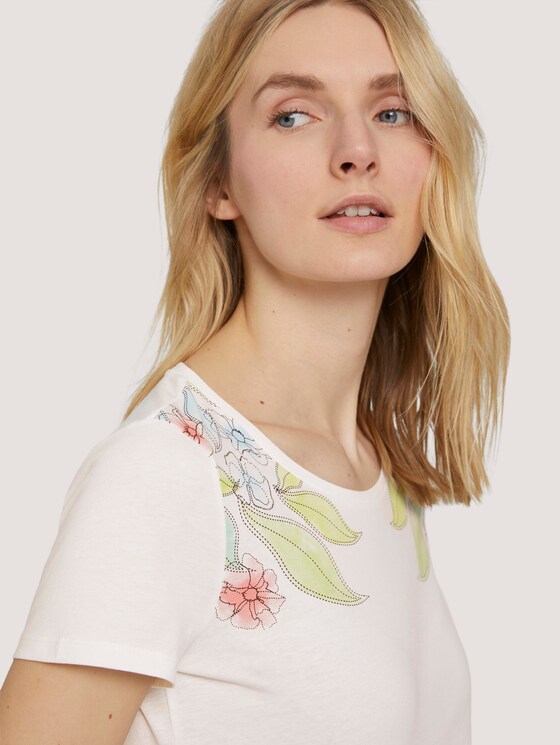 T-Shirt aus Bio-Baumwolle - Frauen - Whisper White T-Shirt aus Bio-Baumwolle - Frauen - Whisper White - 9 - TOM TAILOR