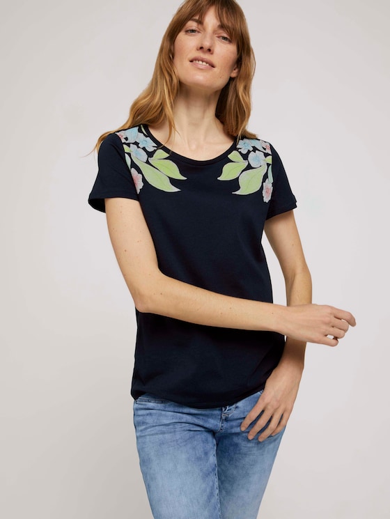 T-Shirt aus Bio-Baumwolle - Frauen - Sky Captain Blue T-Shirt aus Bio-Baumwolle - Frauen - Sky Captain Blue - 5 - TOM TAILOR