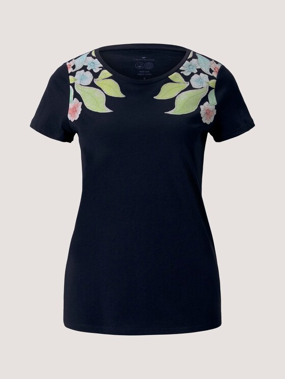 T-Shirt aus Bio-Baumwolle - Frauen - Sky Captain Blue T-Shirt aus Bio-Baumwolle - Frauen - Sky Captain Blue - 7 - TOM TAILOR