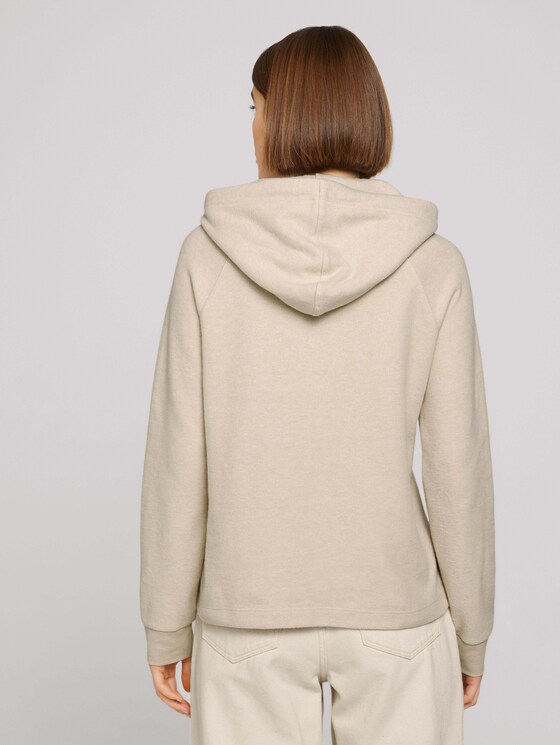 Hoodie aus Bio-Baumwolle - Frauen - Light Cashew Beige Hoodie aus Bio-Baumwolle - Frauen - Light Cashew Beige - 2 - TOM TAILOR Denim