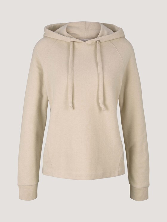 Hoodie aus Bio-Baumwolle - Frauen - Light Cashew Beige Hoodie aus Bio-Baumwolle - Frauen - Light Cashew Beige - 7 - TOM TAILOR Denim