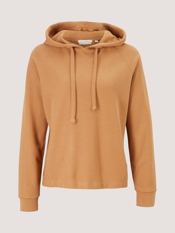 Hoodie aus Bio-Baumwolle - Frauen - soft camel Hoodie aus Bio-Baumwolle - Frauen - soft camel - 7 - TOM TAILOR Denim