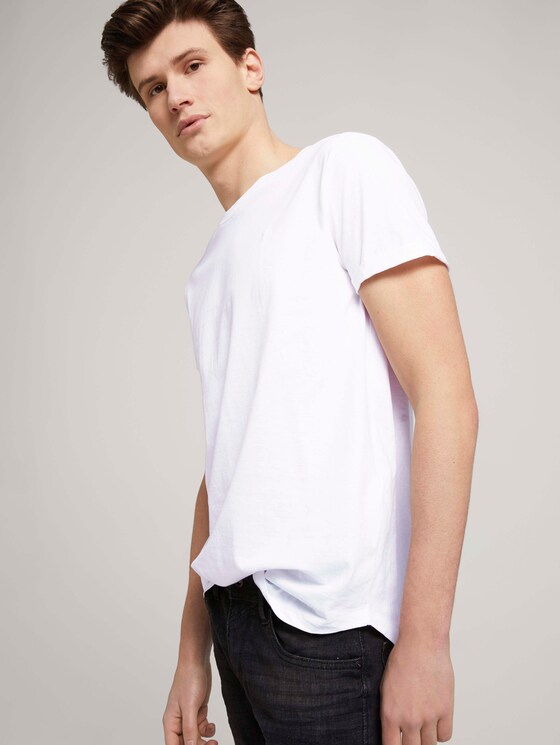 Siebenerpack Basic T-Shirts - Männer - White Siebenerpack Basic T-Shirts - Männer - White - 5 - TOM TAILOR Denim