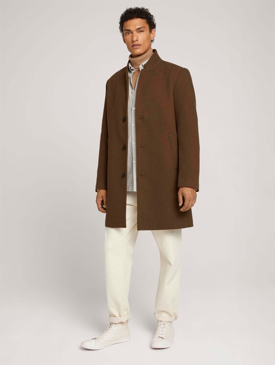 Wollmantel - Männer - equestrian brown Wollmantel - Männer - equestrian brown - 3 - TOM TAILOR Denim