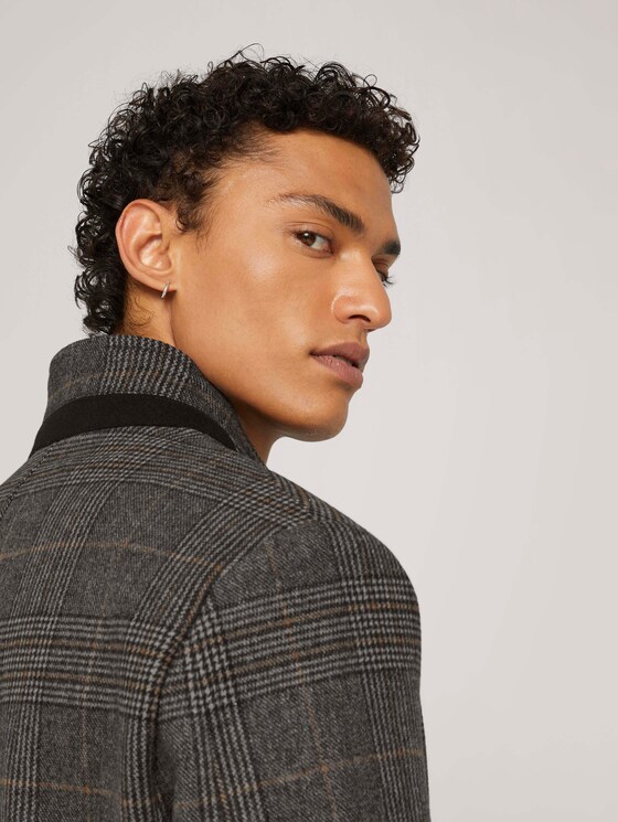 Wollmantel - Männer - white black big check Wollmantel - Männer - white black big check - 9 - TOM TAILOR Denim