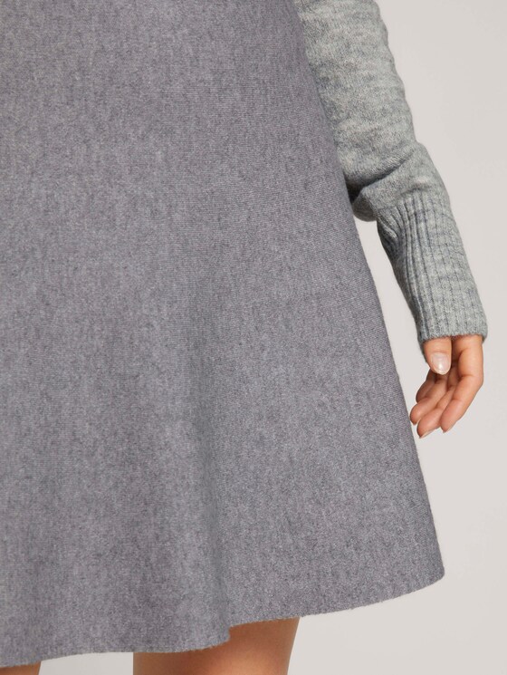 uitlopende minirok - Vrouwen - Light Silver Grey Mélange uitlopende minirok - Vrouwen - Light Silver Grey Mélange - 10 - TOM TAILOR Denim