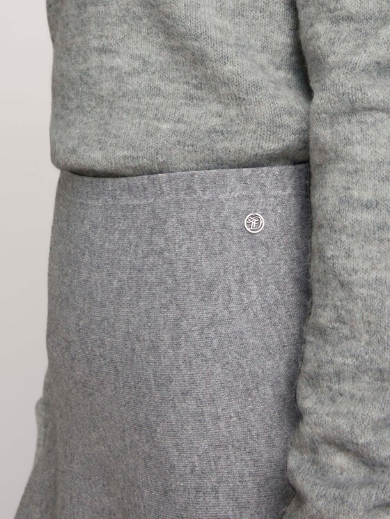 uitlopende minirok - Vrouwen - Light Silver Grey Mélange uitlopende minirok - Vrouwen - Light Silver Grey Mélange - 9 - TOM TAILOR Denim