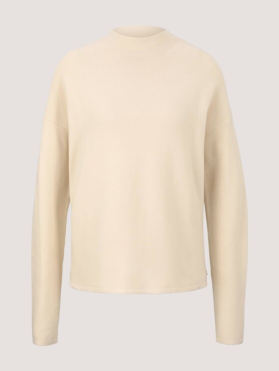 trui van biologisch katoen - Vrouwen - soft creme beige trui van biologisch katoen - Vrouwen - soft creme beige - 7 - TOM TAILOR Denim