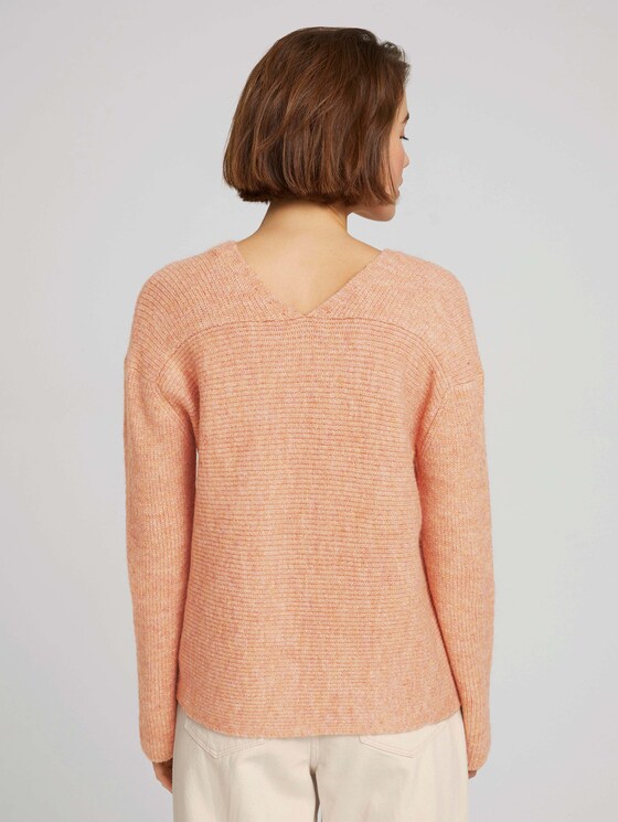 Pullover mit recyceltem Polyester - Frauen - clay rose melange Pullover mit recyceltem Polyester - Frauen - clay rose melange - 2 - TOM TAILOR Denim
