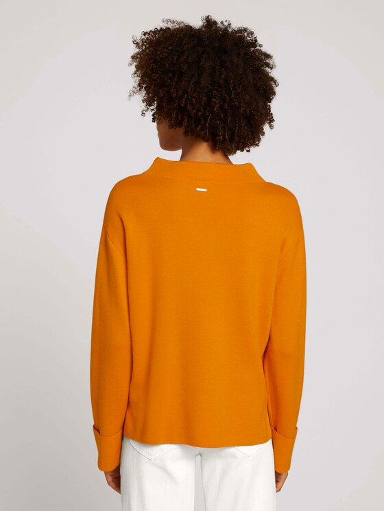 Sweatshirt mit Stehkragen - Frauen - pumpkin spice Sweatshirt mit Stehkragen - Frauen - pumpkin spice - 2 - Mine to five