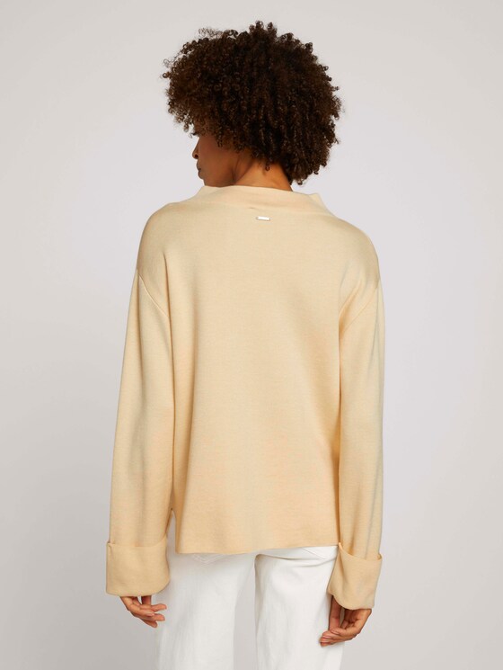 sweatshirt met rolkraag - Vrouwen - maple cream sweatshirt met rolkraag - Vrouwen - maple cream - 2 - Mine to five