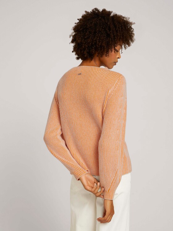 gerippter Pullover - Frauen - pumpkin spice gerippter Pullover - Frauen - pumpkin spice - 2 - Mine to five