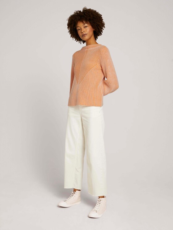gerippter Pullover - Frauen - pumpkin spice gerippter Pullover - Frauen - pumpkin spice - 3 - Mine to five