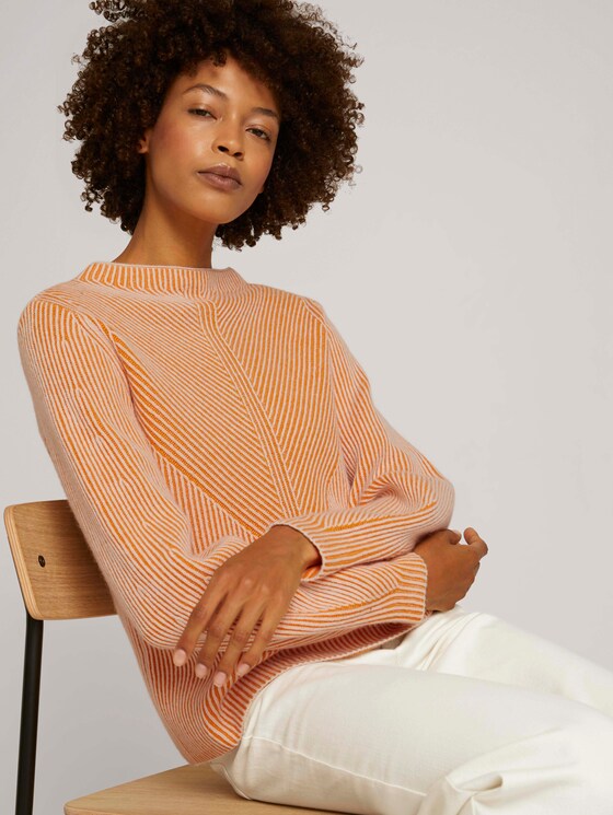 gerippter Pullover - Frauen - pumpkin spice gerippter Pullover - Frauen - pumpkin spice - 5 - Mine to five