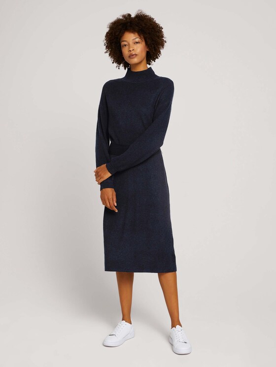 geripptes Kleid - Frauen - Sky Captain Blue geripptes Kleid - Frauen - Sky Captain Blue - 1 - Mine to five