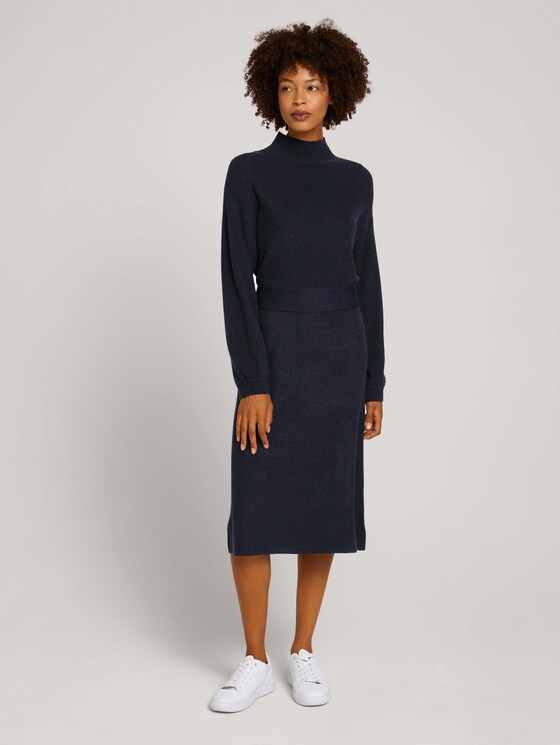 geripptes Kleid - Frauen - Sky Captain Blue geripptes Kleid - Frauen - Sky Captain Blue - 3 - Mine to five