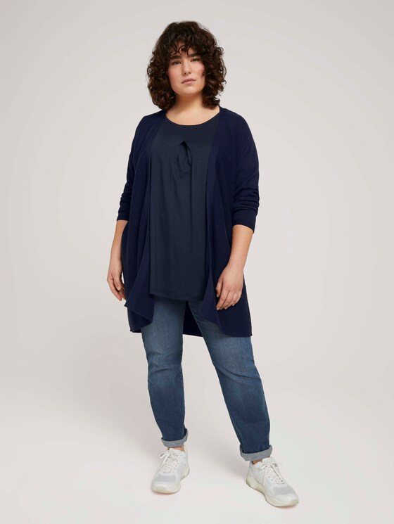 Curvy - T-Shirt mit Kellerfalte - Frauen - Sky Captain Blue Curvy - T-Shirt mit Kellerfalte - Frauen - Sky Captain Blue - 3 - My True Me
