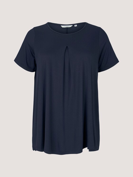 Curvy - T-Shirt mit Kellerfalte - Frauen - Sky Captain Blue Curvy - T-Shirt mit Kellerfalte - Frauen - Sky Captain Blue - 7 - My True Me