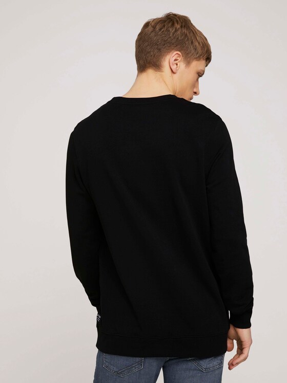 strukturiertes Sweatshirt - Männer - Black strukturiertes Sweatshirt - Männer - Black - 2 - TOM TAILOR Denim