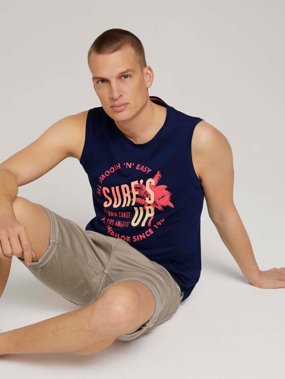 Tanktop mit Print - Männer - Sailor Blue Tanktop mit Print - Männer - Sailor Blue - 5 - TOM TAILOR