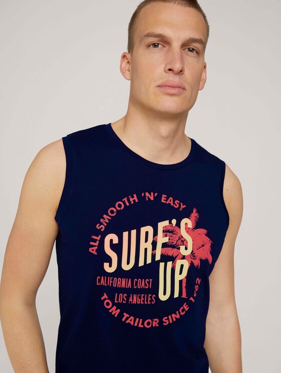 Tanktop mit Print - Männer - Sailor Blue Tanktop mit Print - Männer - Sailor Blue - 9 - TOM TAILOR