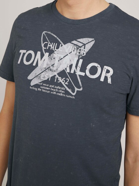 T-Shirt mit Print - Männer - Tarmac Grey T-Shirt mit Print - Männer - Tarmac Grey - 9 - TOM TAILOR