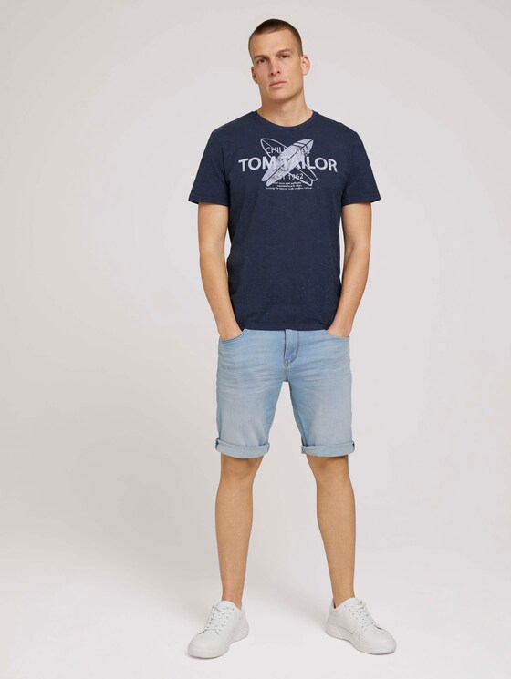 T-Shirt mit Print - Männer - Sailor Blue T-Shirt mit Print - Männer - Sailor Blue - 3 - TOM TAILOR