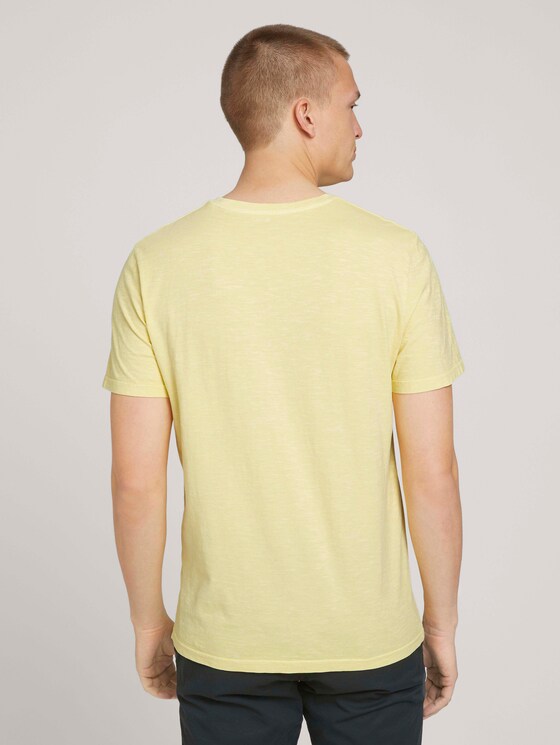 T-Shirt mit Print - Männer - pale straw yellow T-Shirt mit Print - Männer - pale straw yellow - 2 - TOM TAILOR