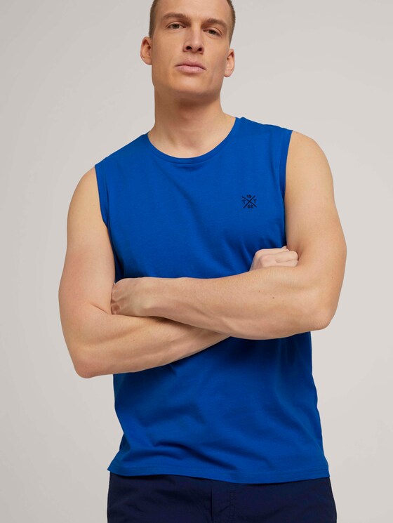 Basic Tanktip - Männer - victory blue Basic Tanktip - Männer - victory blue - 5 - TOM TAILOR