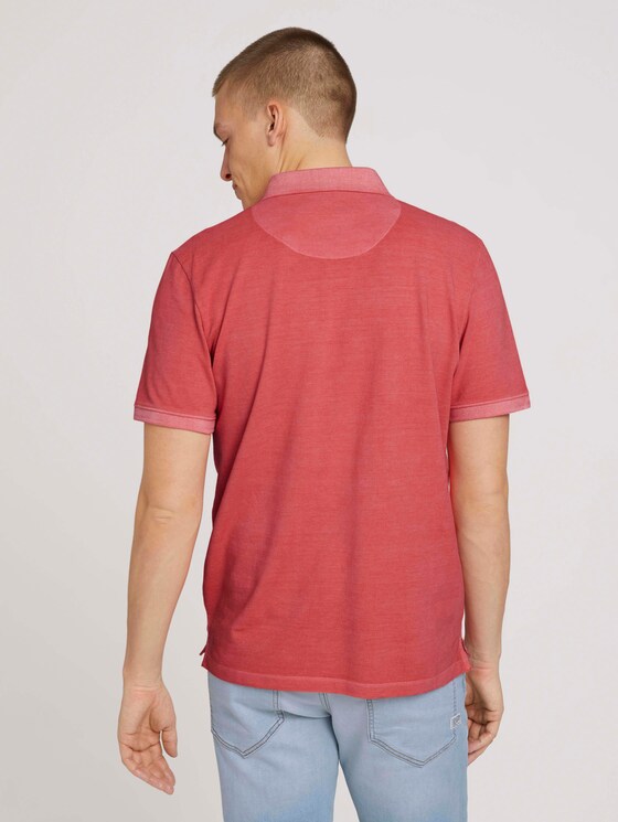 Poloshirt in leichter Waschung - Männer - Plain Red Poloshirt in leichter Waschung - Männer - Plain Red - 2 - TOM TAILOR