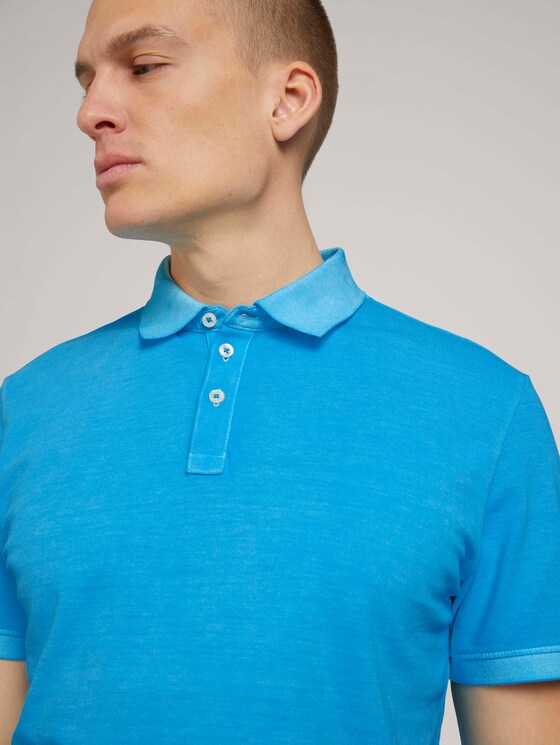 Lichte wassing poloshirt - Mannen - aquarius turquoise Lichte wassing poloshirt - Mannen - aquarius turquoise - 9 - TOM TAILOR
