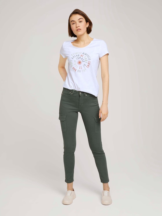 T-Shirt mit Schriftprint - Frauen - White T-Shirt mit Schriftprint - Frauen - White - 3 - TOM TAILOR Denim