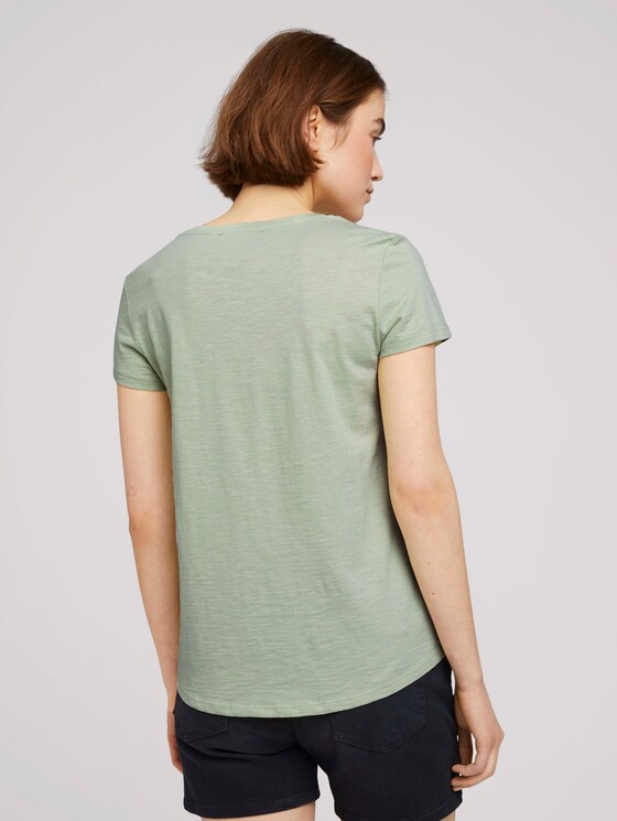 T-Shirt mit Schriftprint - Frauen - light dusty green T-Shirt mit Schriftprint - Frauen - light dusty green - 2 - TOM TAILOR Denim