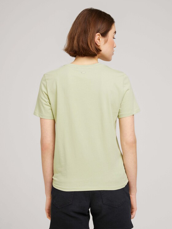 Loose Fit T-Shirt mit Knotendetail - Frauen - light dusty green Loose Fit T-Shirt mit Knotendetail - Frauen - light dusty green - 2 - TOM TAILOR Denim