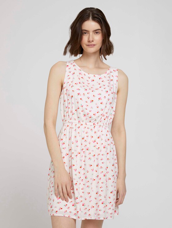 Ärmelloses Minikleid mit Blumenmuster - Frauen - light flower print Ärmelloses Minikleid mit Blumenmuster - Frauen - light flower print - 1 - TOM TAILOR Denim