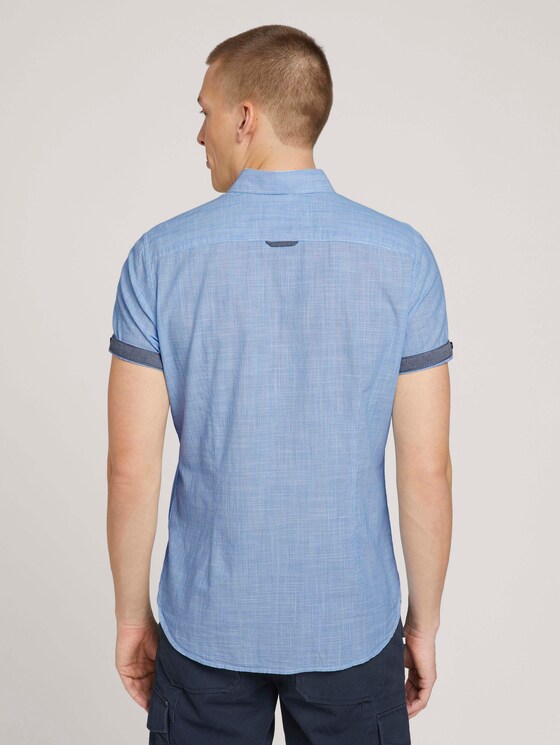 geruit overhemd - Mannen - Brilliant Blue Pint Stripe geruit overhemd - Mannen - Brilliant Blue Pint Stripe - 2 - TOM TAILOR