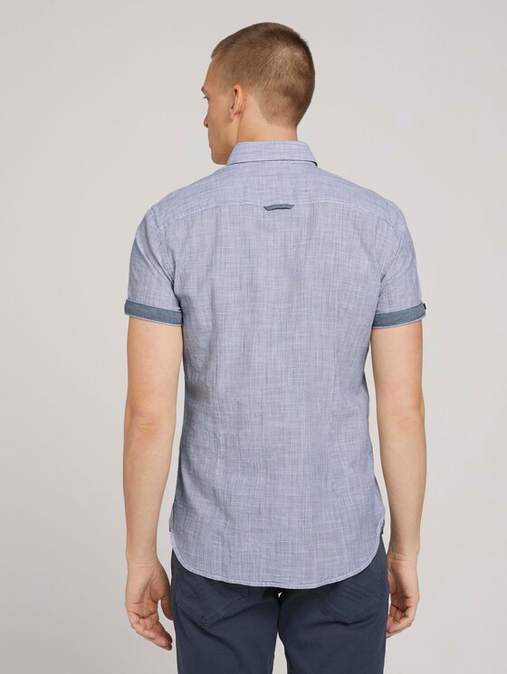 kariertes Hemd - Männer - Navy Pint Stripe kariertes Hemd - Männer - Navy Pint Stripe - 2 - TOM TAILOR
