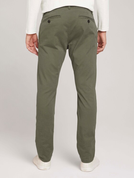 Tavis Slim Satin Hose mit Bio-Baumwolle - Männer - Oak Leaf Green Tavis Slim Satin Hose mit Bio-Baumwolle - Männer - Oak Leaf Green - 2 - TOM TAILOR
