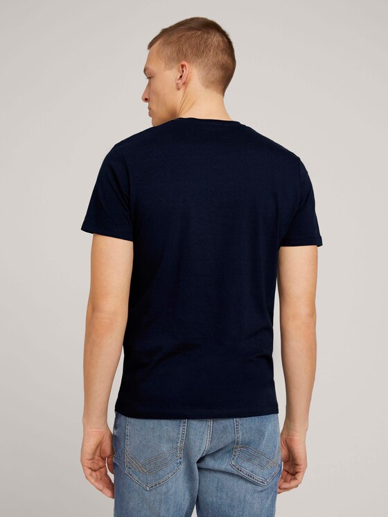 Logo Print T-Shirt - Männer - Dark Blue Logo Print T-Shirt - Männer - Dark Blue - 2 - TOM TAILOR