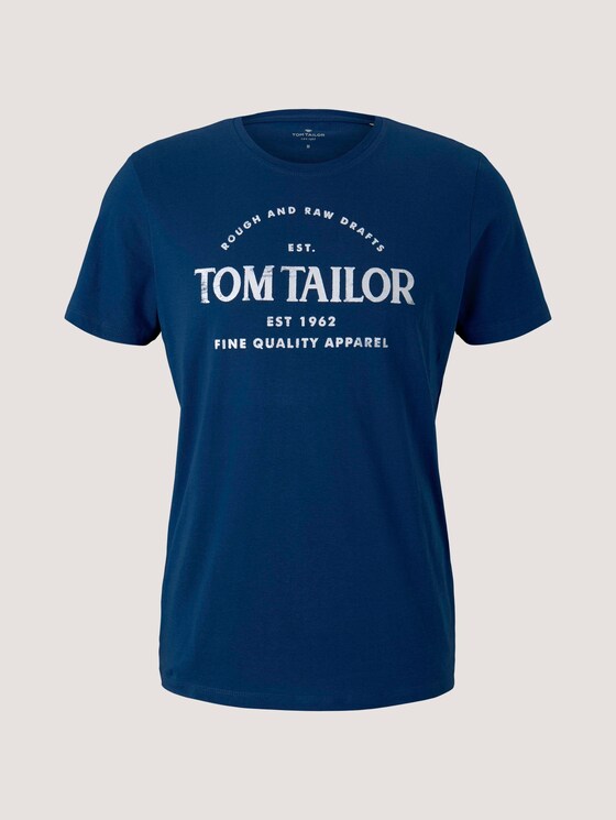 Logo Print T-Shirt - Männer - after dark blue Logo Print T-Shirt - Männer - after dark blue - 7 - TOM TAILOR