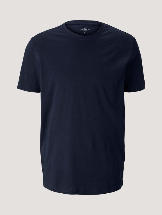 Basic T-Shirt - Männer - Dark Blue Basic T-Shirt - Männer - Dark Blue - 7 - TOM TAILOR