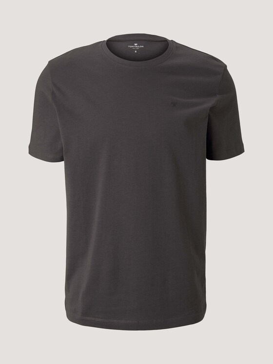 Basic T-Shirt - Männer - Tarmac Grey Basic T-Shirt - Männer - Tarmac Grey - 7 - TOM TAILOR