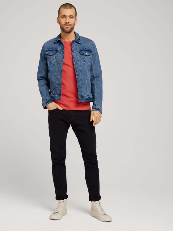Basic T-Shirt - Männer - Plain Red Basic T-Shirt - Männer - Plain Red - 3 - TOM TAILOR